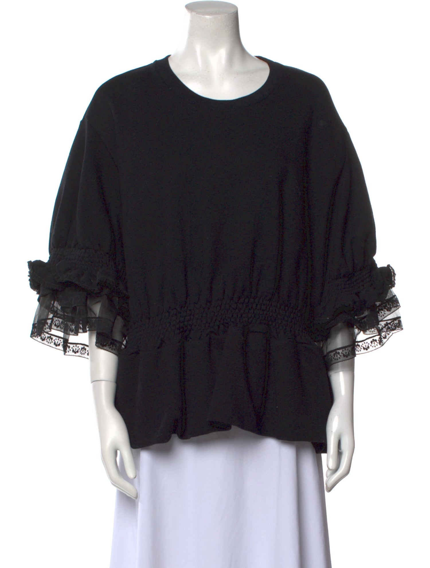 Preen by Thornton Bregazzi Crew Neck Three-Quarter Sleeve Sweatshirt