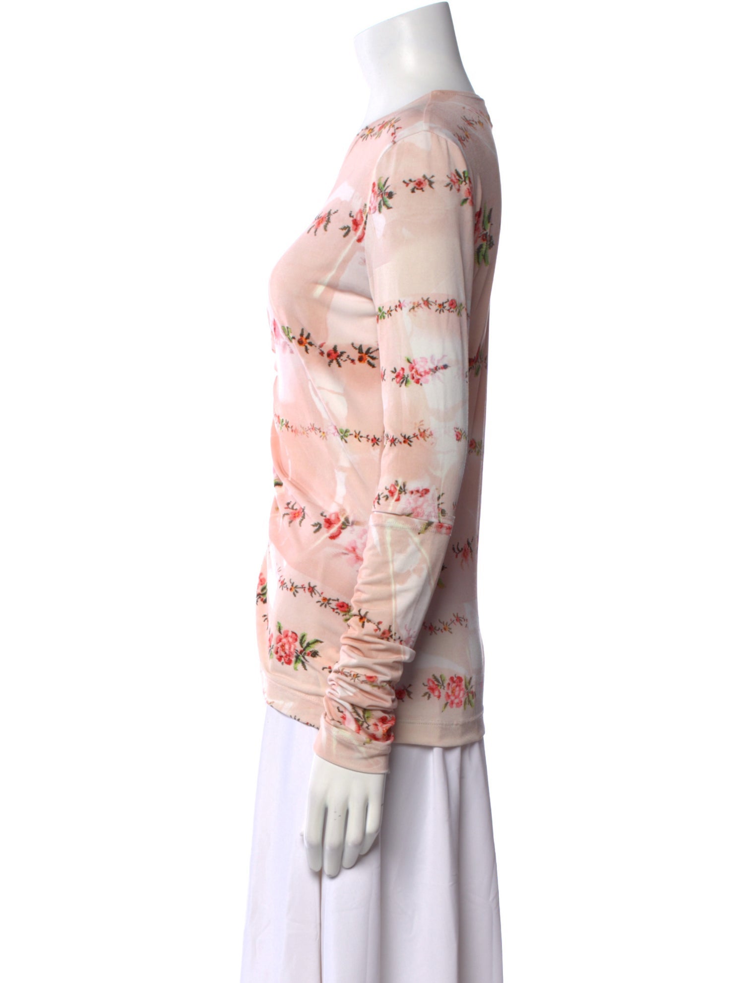 Preen by Thornton Bregazzi Printed Scoop Neck Blouse