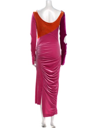 Preen by Thornton Bregazzi Bateau Neckline Long Dress