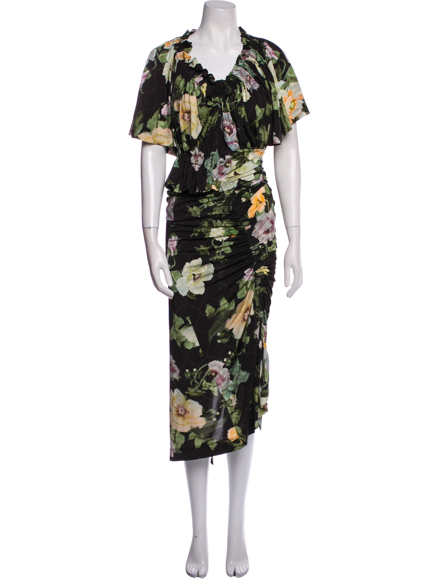 Preen by Thornton Bregazzi Floral Print Long Dress