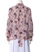 Preen by Thornton Bregazzi Floral Print Long Sleeve Button-Up Top