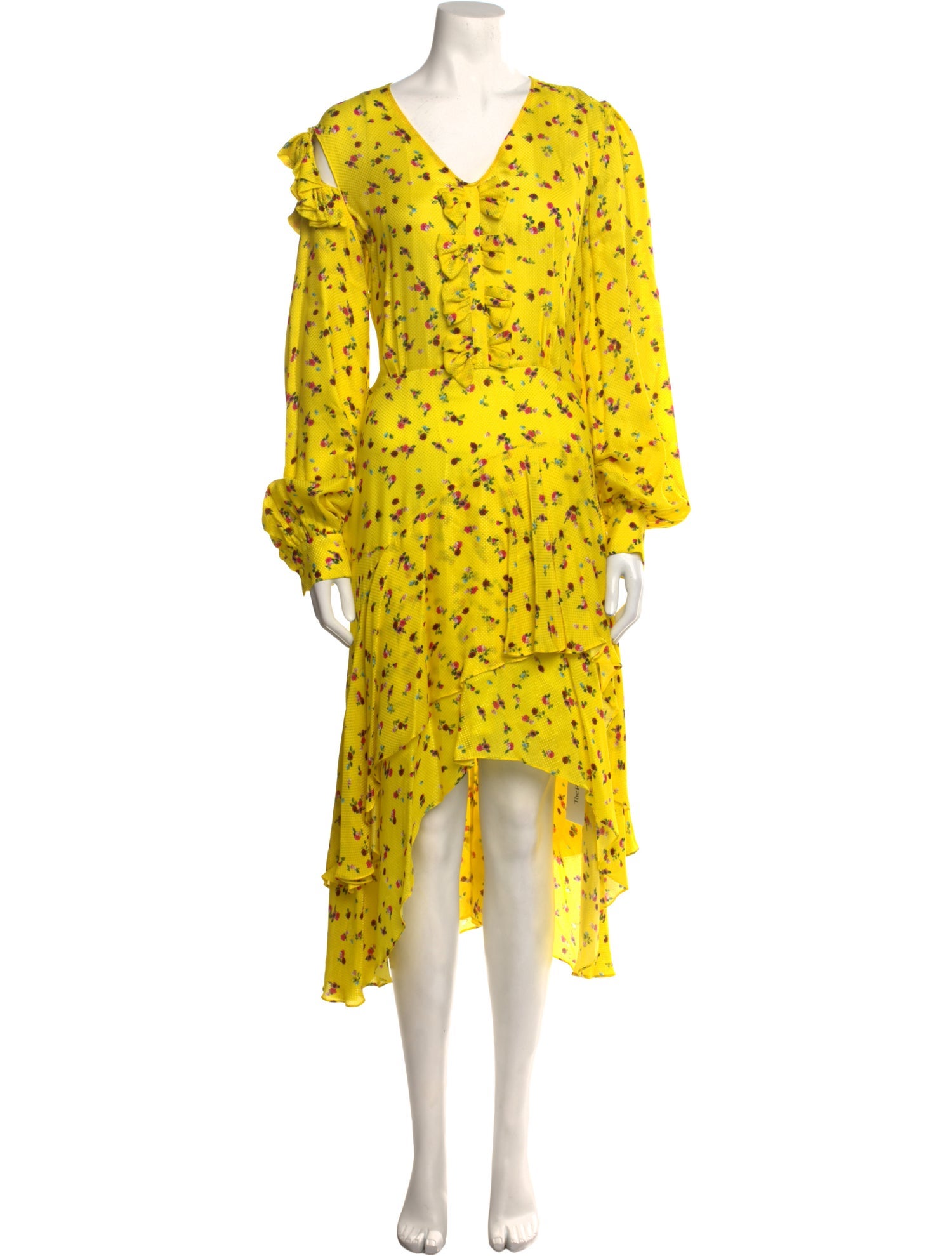 Preen by Thornton Bregazzi Floral Print Knee-Length Dress w/ Tags