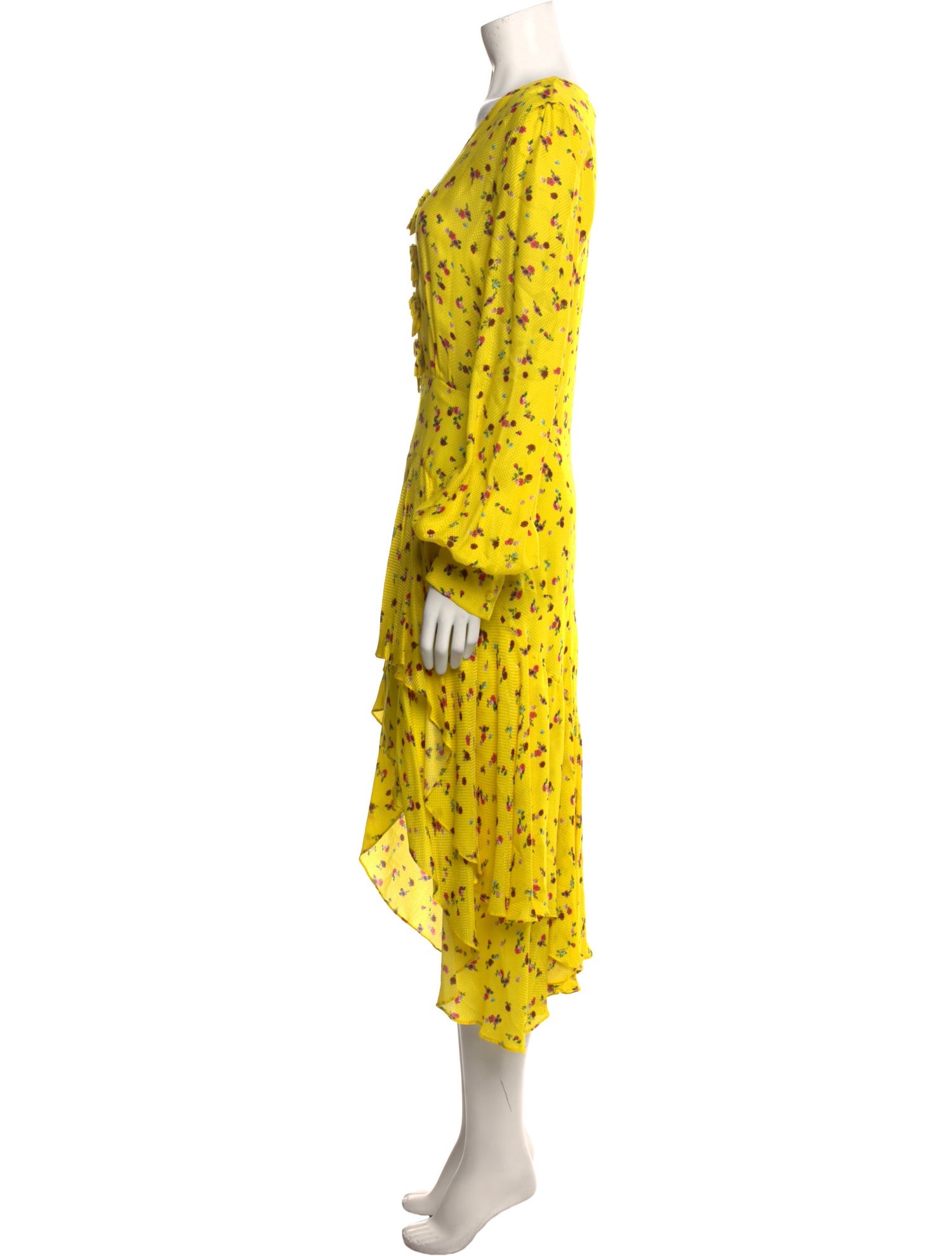 Preen by Thornton Bregazzi Floral Print Knee-Length Dress w/ Tags