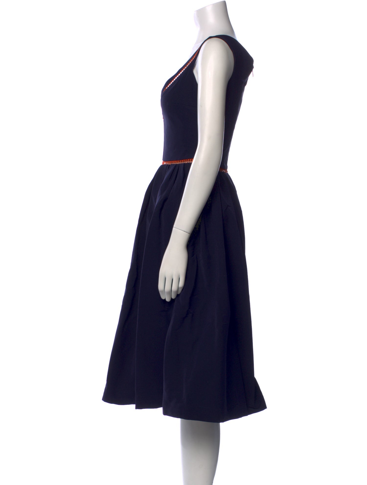 Preen by Thornton Bregazzi V-Neck Midi Length Dress