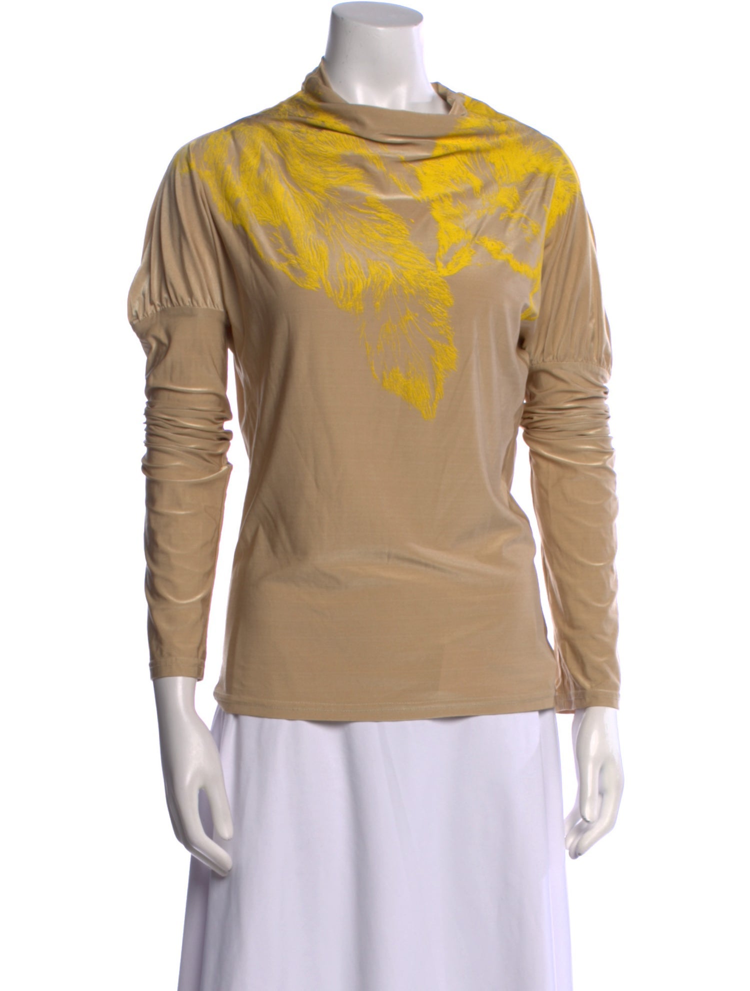 Preen by Thornton Bregazzi Cowl Neck Long Sleeve Top