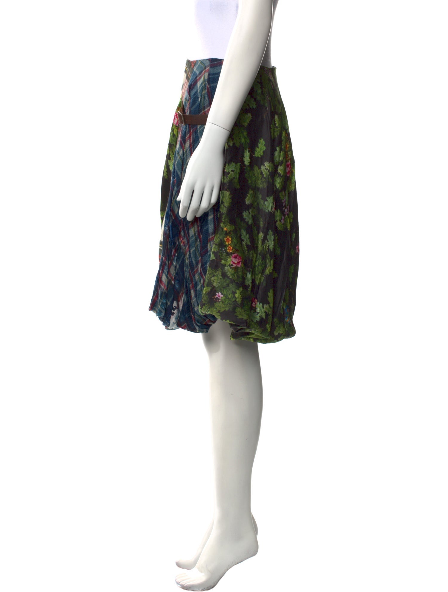 Preen by Thornton Bregazzi Silk Knee-Length Skirt