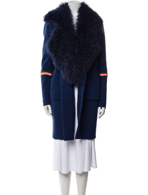 Preen by Thornton Bregazzi Wool Faux Fur Jacket
