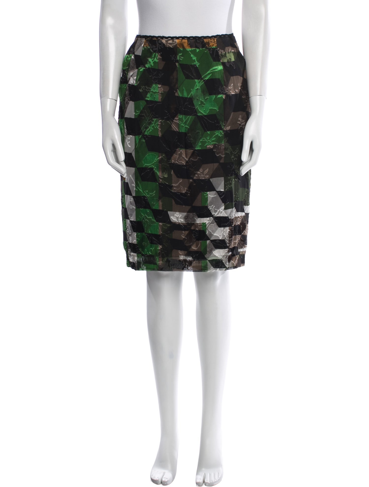 Preen by Thornton Bregazzi Silk Knee-Length Skirt