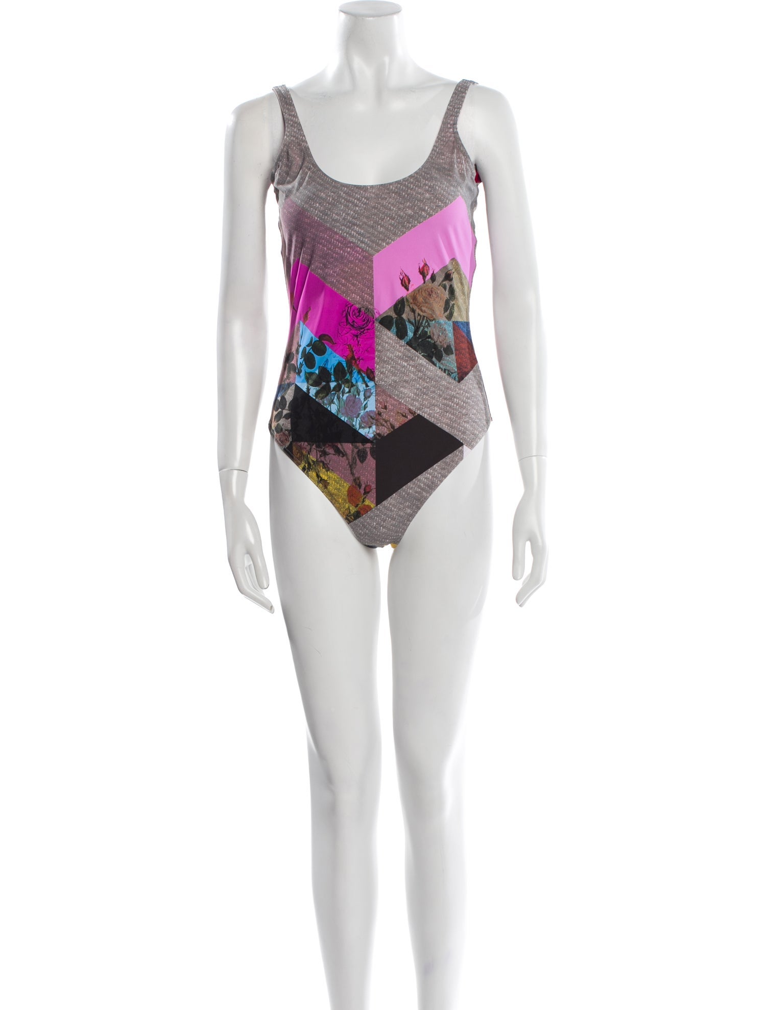 Preen by Thornton Bregazzi Printed Embroidered Accent One-Piece w/ Tags