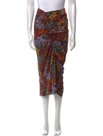 Preen by Thornton Bregazzi Floral Print Midi Length Skirt