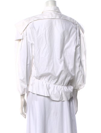 Preen by Thornton Bregazzi Three-Quarter Sleeve Button-Up Top