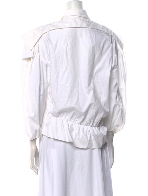 Preen by Thornton Bregazzi Three-Quarter Sleeve Button-Up Top