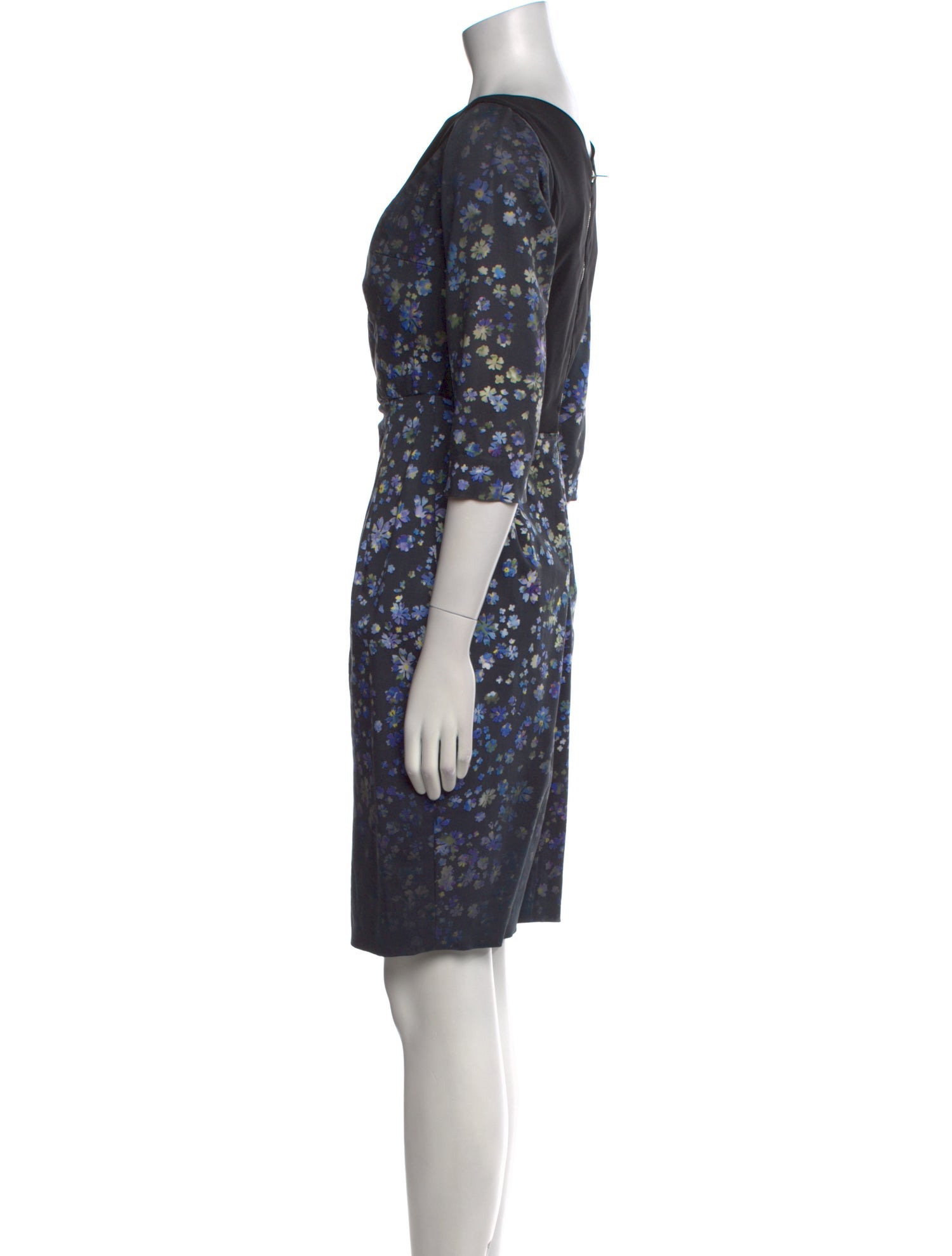 Preen by Thornton Bregazzi Floral Print Knee-Length Dress