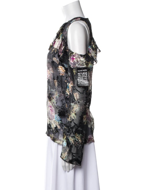 Preen by Thornton Bregazzi Silk Floral Print Blouse