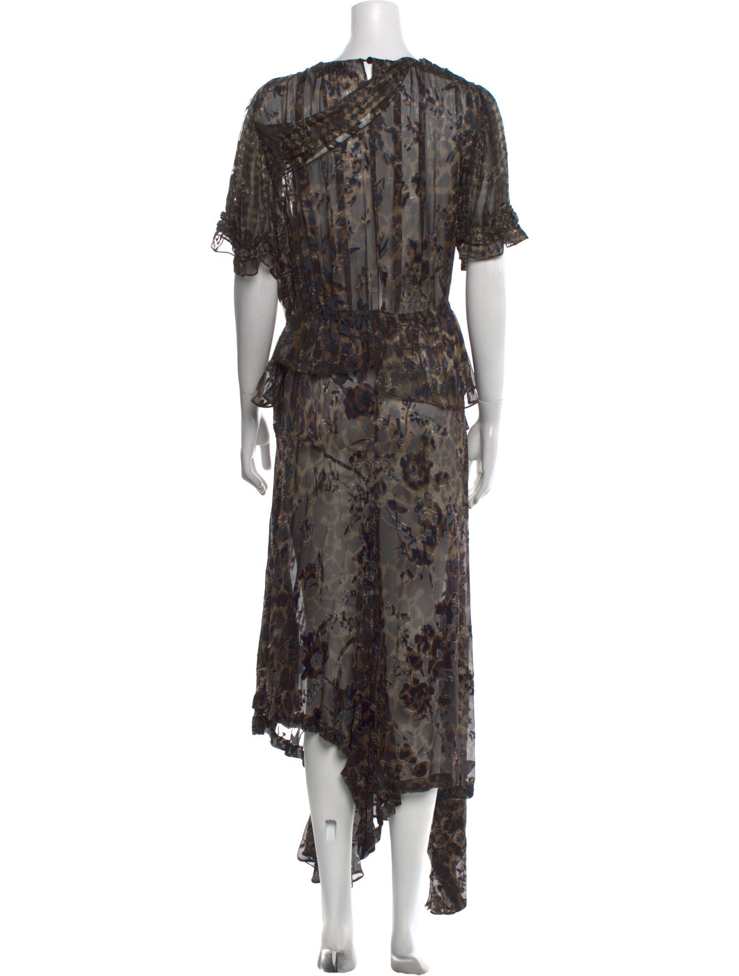 Preen by Thornton Bregazzi Floral Print Long Dress