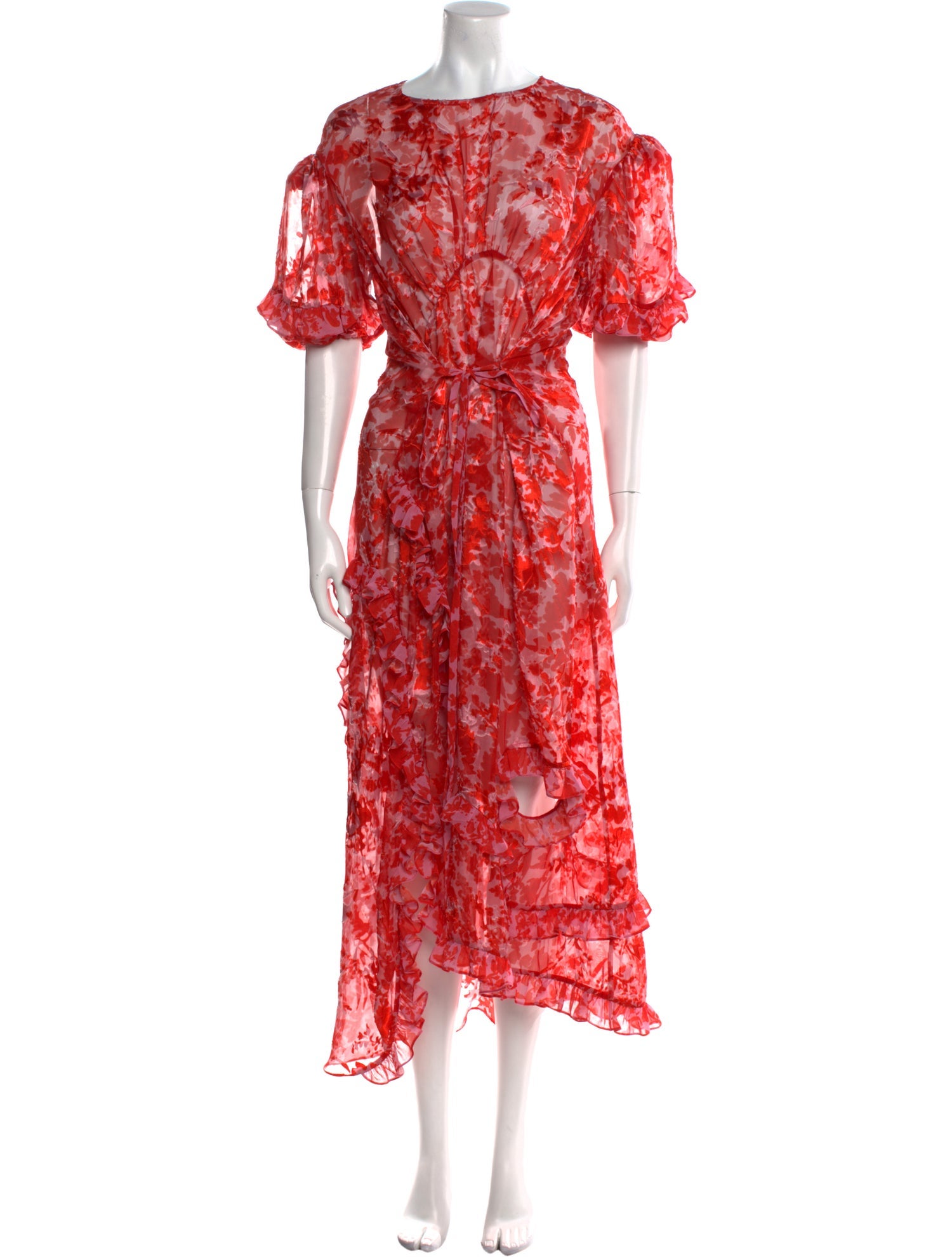 Preen by Thornton Bregazzi Floral Print Long Dress