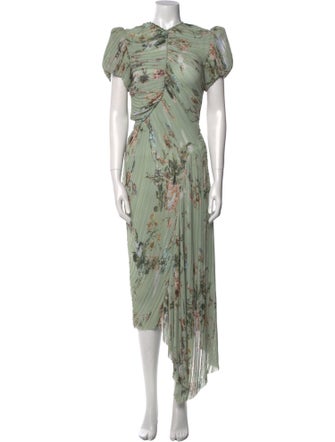 Preen by Thornton Bregazzi Floral Print Long Dress