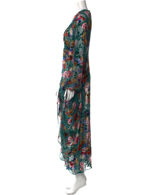 Preen by Thornton Bregazzi Floral Print Long Dress