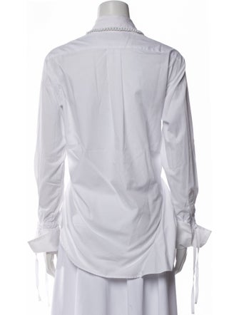 Preen by Thornton Bregazzi Long Sleeve Button-Up Top