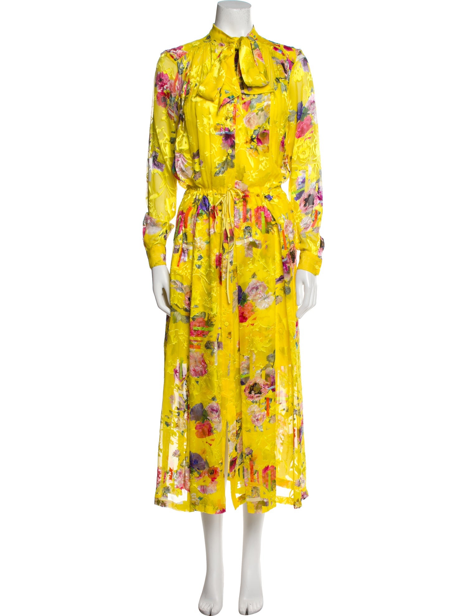 Preen by Thornton Bregazzi Floral Print Long Dress