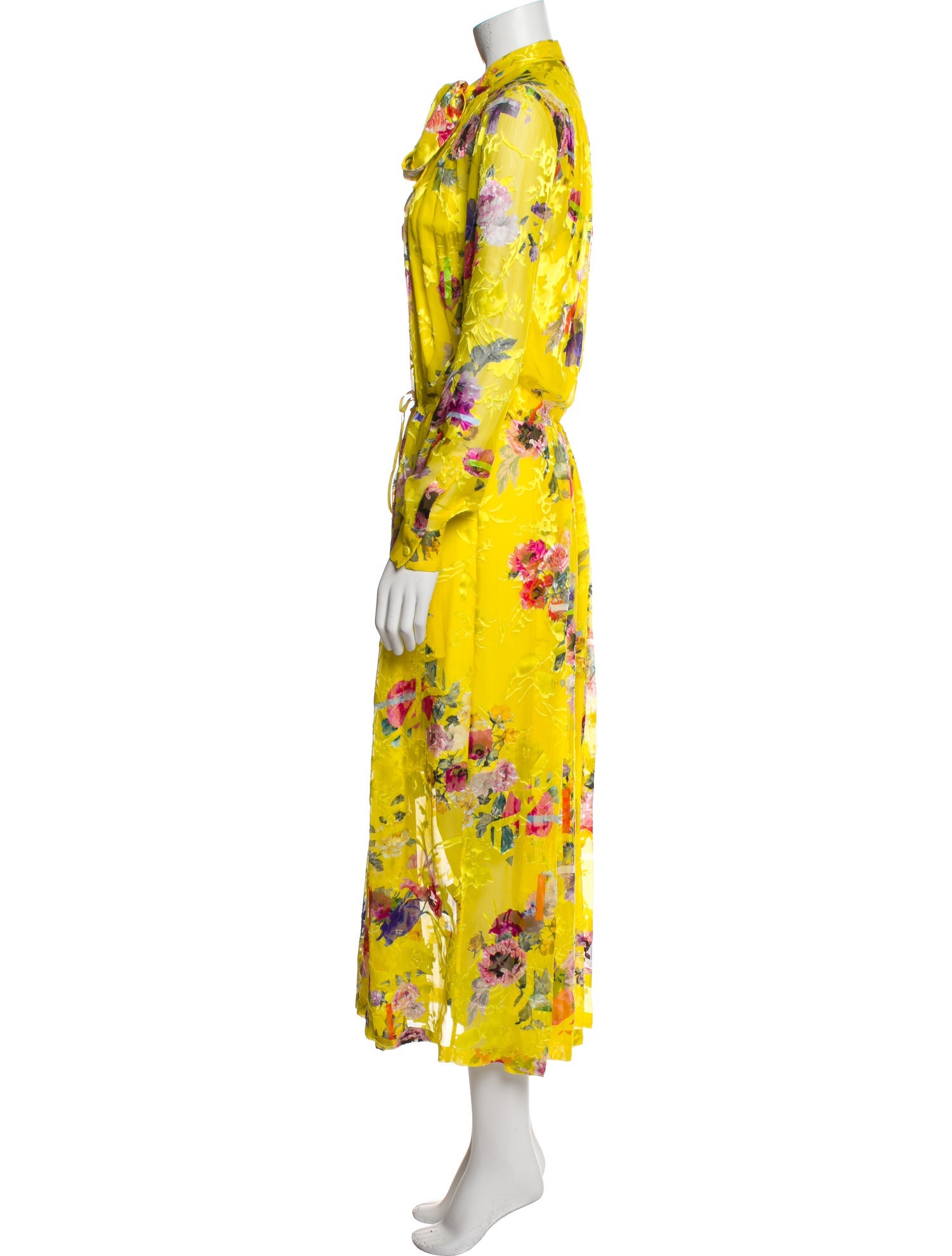 Preen by Thornton Bregazzi Floral Print Long Dress