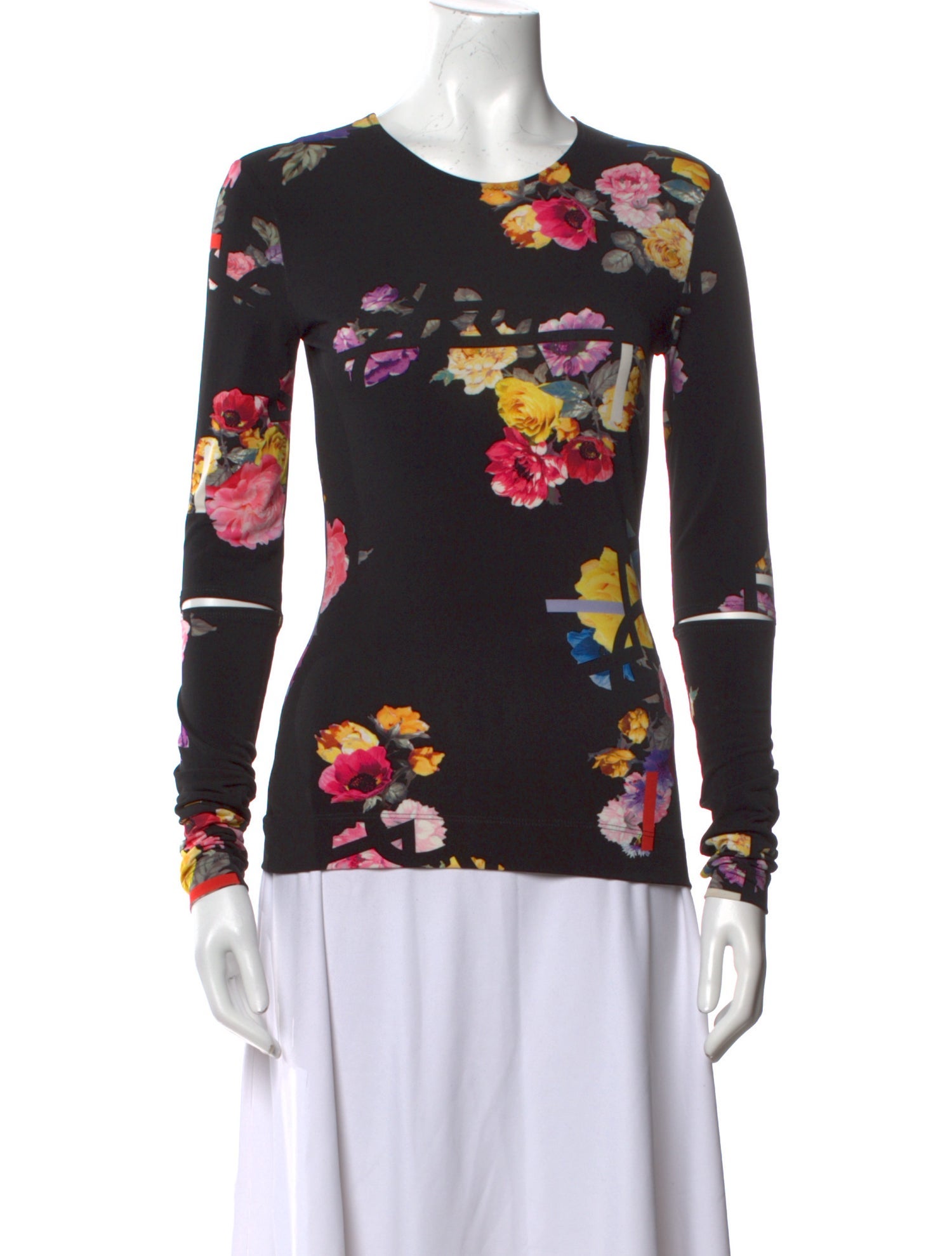 Preen by Thornton Bregazzi Floral Print Crew Neck Top