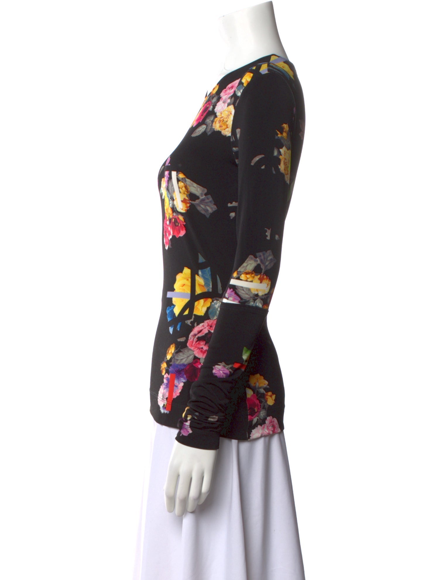 Preen by Thornton Bregazzi Floral Print Crew Neck Top