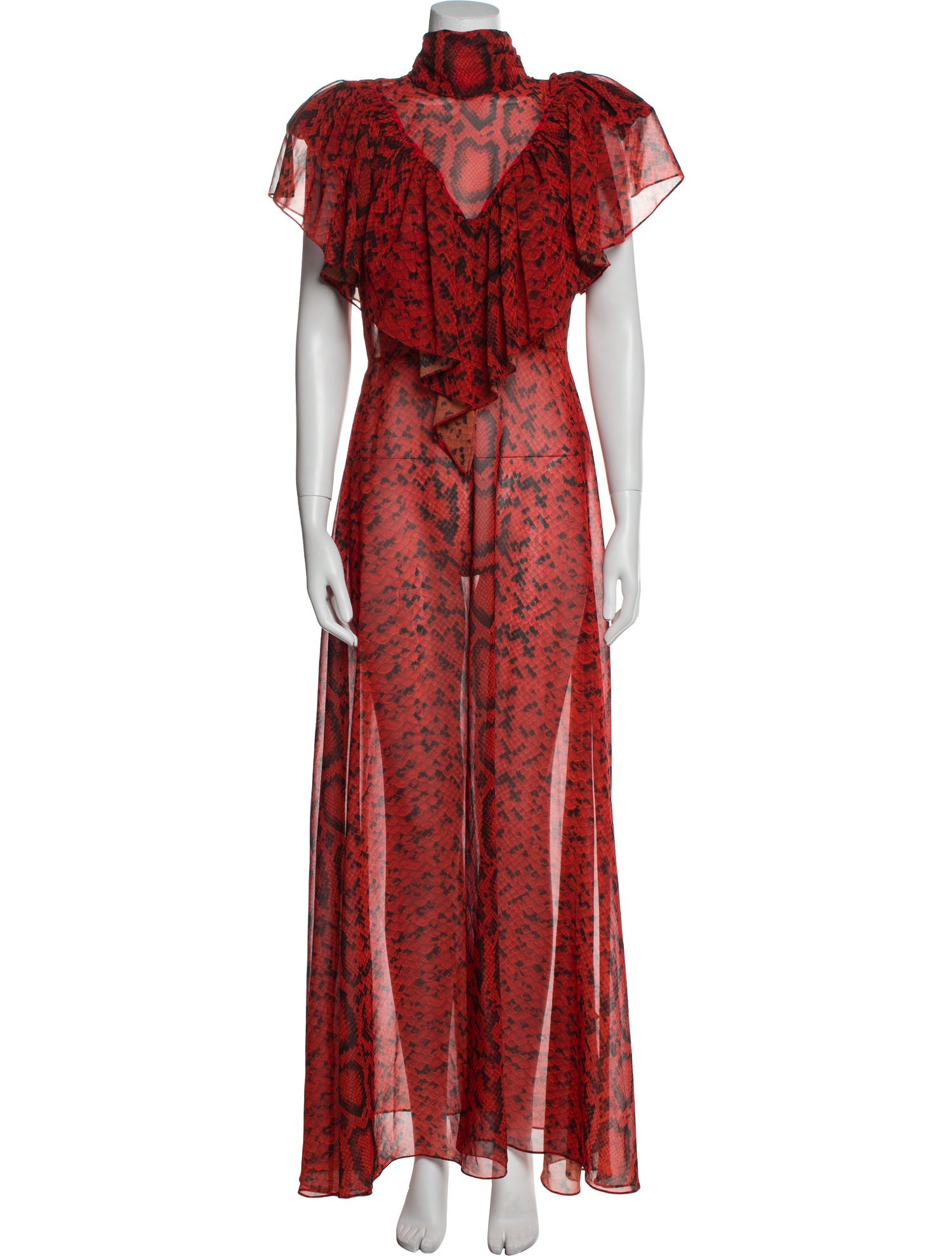 Preen by Thornton Bregazzi Floral Print Long Dress w/ Tags