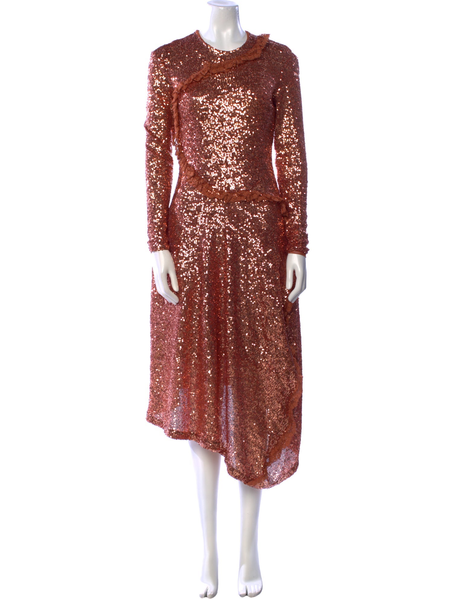 Preen by Thornton Bregazzi Crew Neck Long Dress