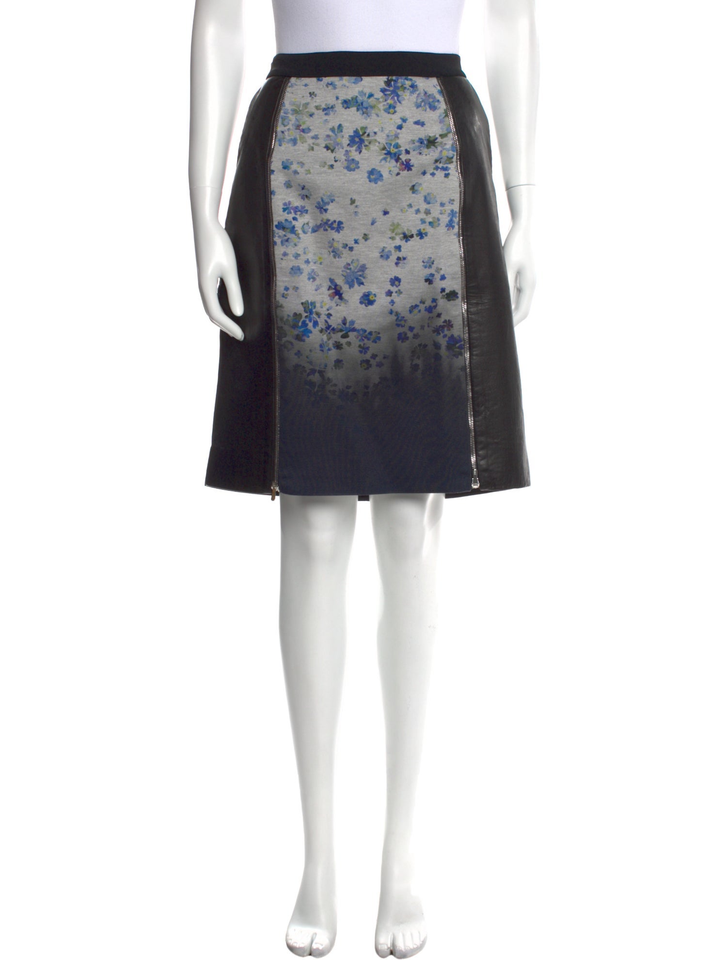 Preen by Thornton Bregazzi Floral Print Knee-Length Skirt