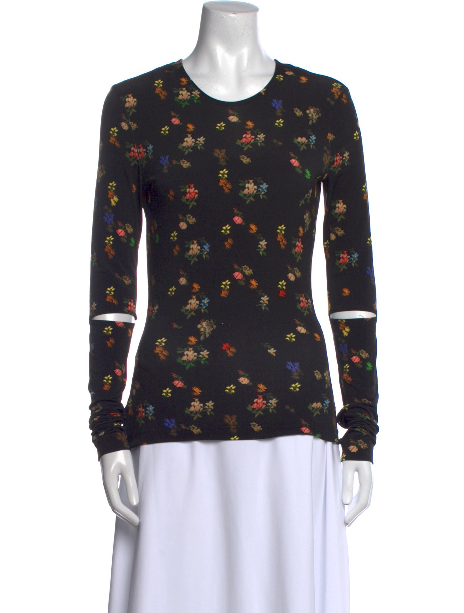 Preen by Thornton Bregazzi Floral Print Crew Neck Top