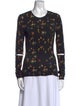 Preen by Thornton Bregazzi Floral Print Crew Neck Top