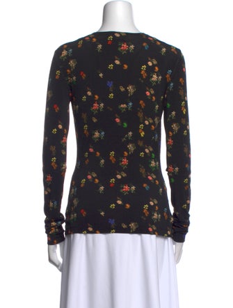 Preen by Thornton Bregazzi Floral Print Crew Neck Top
