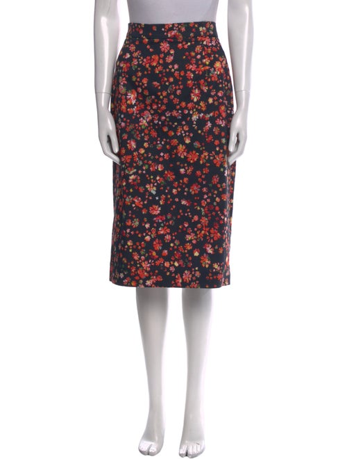 Preen by Thornton Bregazzi Floral Print Knee-Length Skirt
