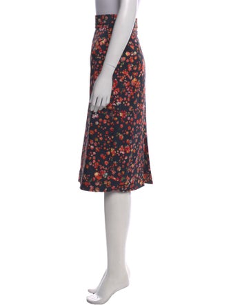 Preen by Thornton Bregazzi Floral Print Knee-Length Skirt