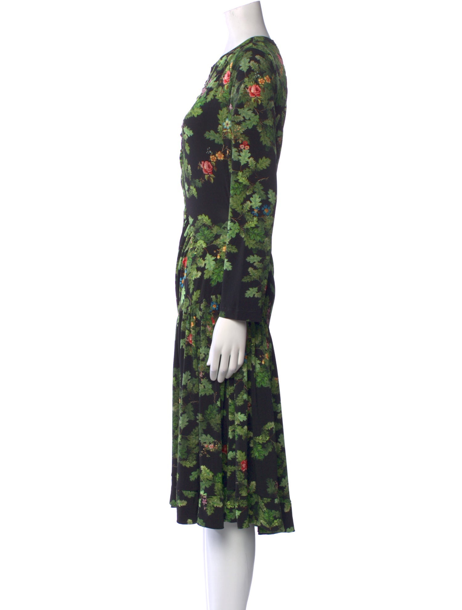 Preen by Thornton Bregazzi Floral Print Midi Length Dress