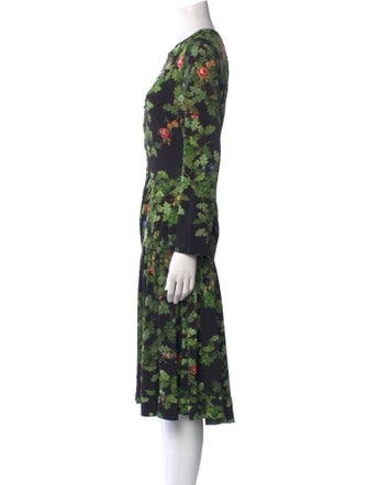 Preen by Thornton Bregazzi Floral Print Midi Length Dress
