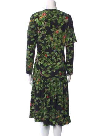 Preen by Thornton Bregazzi Floral Print Midi Length Dress
