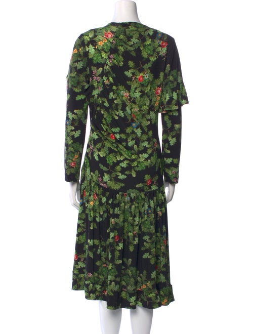 Preen by Thornton Bregazzi Floral Print Midi Length Dress