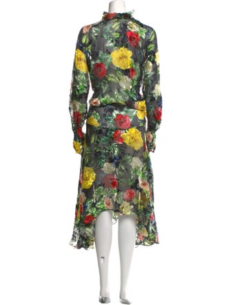 Preen by Thornton Bregazzi Silk Midi Length Dress