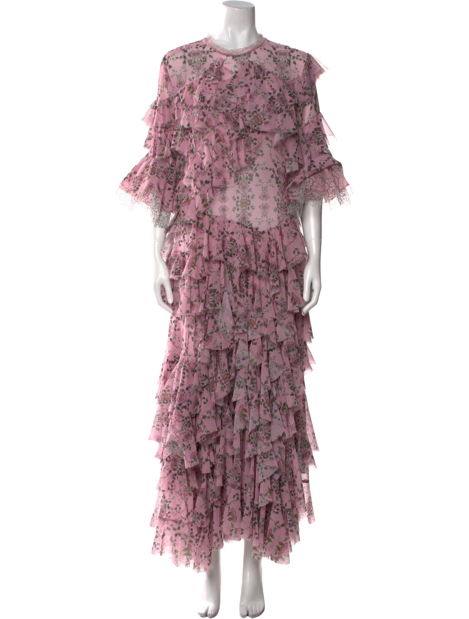 Preen by Thornton Bregazzi Floral Print Long Dress