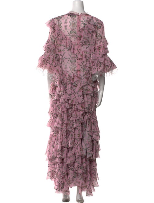 Preen by Thornton Bregazzi Floral Print Long Dress