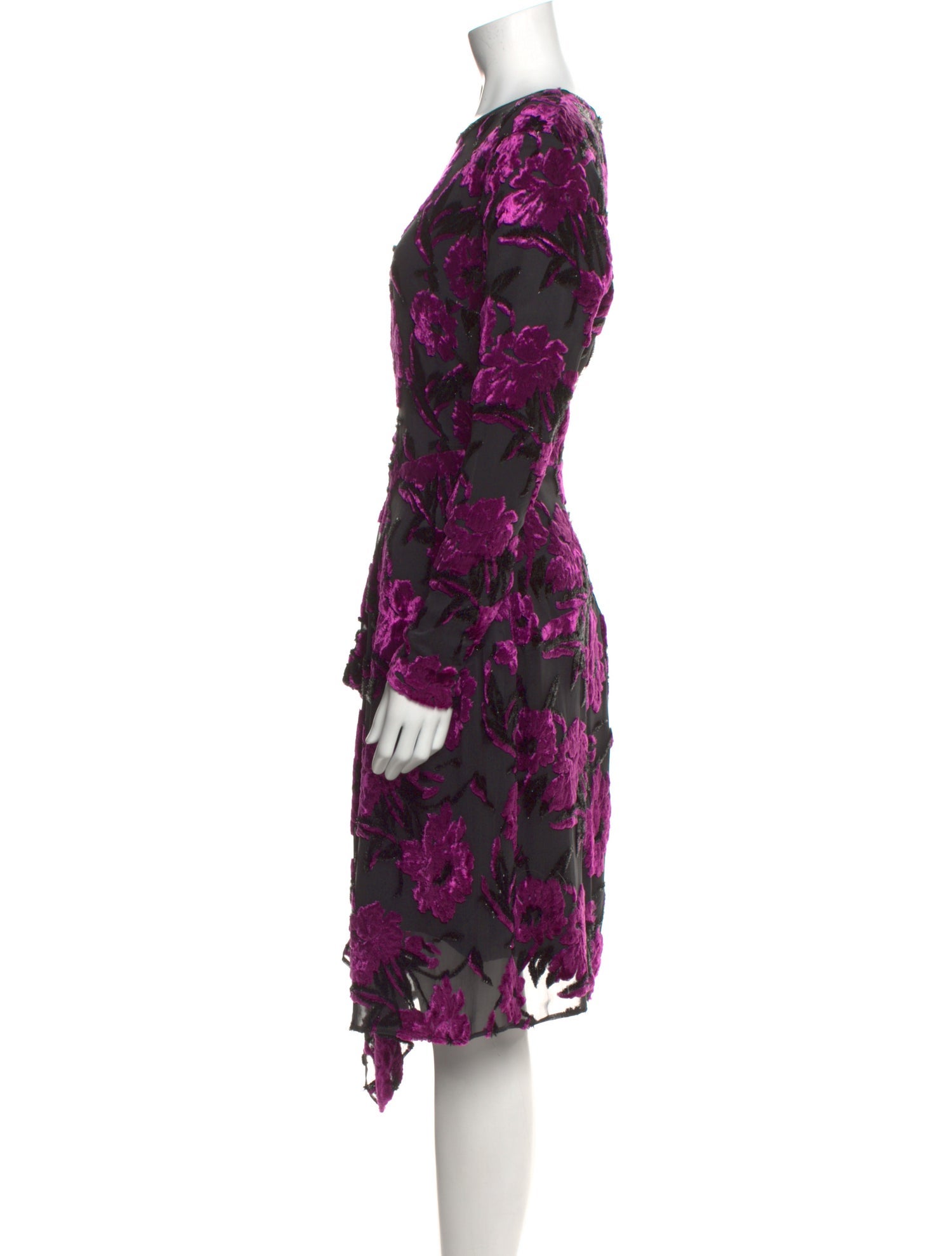 Preen by Thornton Bregazzi Floral Print Midi Length Dress