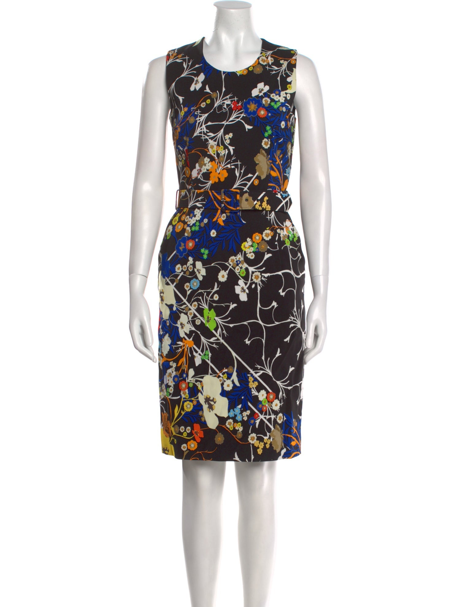 Preen by Thornton Bregazzi Floral Print Knee-Length Dress