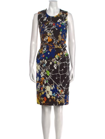 Preen by Thornton Bregazzi Floral Print Knee-Length Dress
