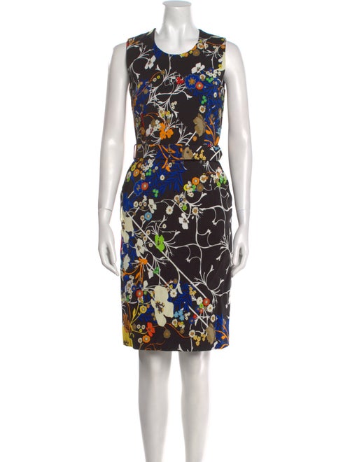 Preen by Thornton Bregazzi Floral Print Knee-Length Dress