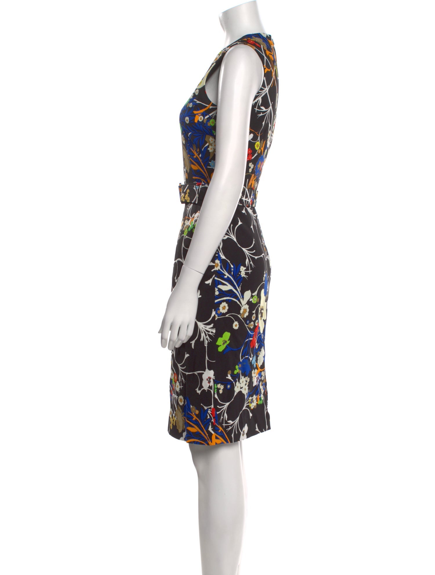 Preen by Thornton Bregazzi Floral Print Knee-Length Dress