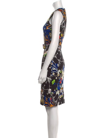 Preen by Thornton Bregazzi Floral Print Knee-Length Dress