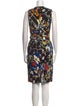 Preen by Thornton Bregazzi Floral Print Knee-Length Dress