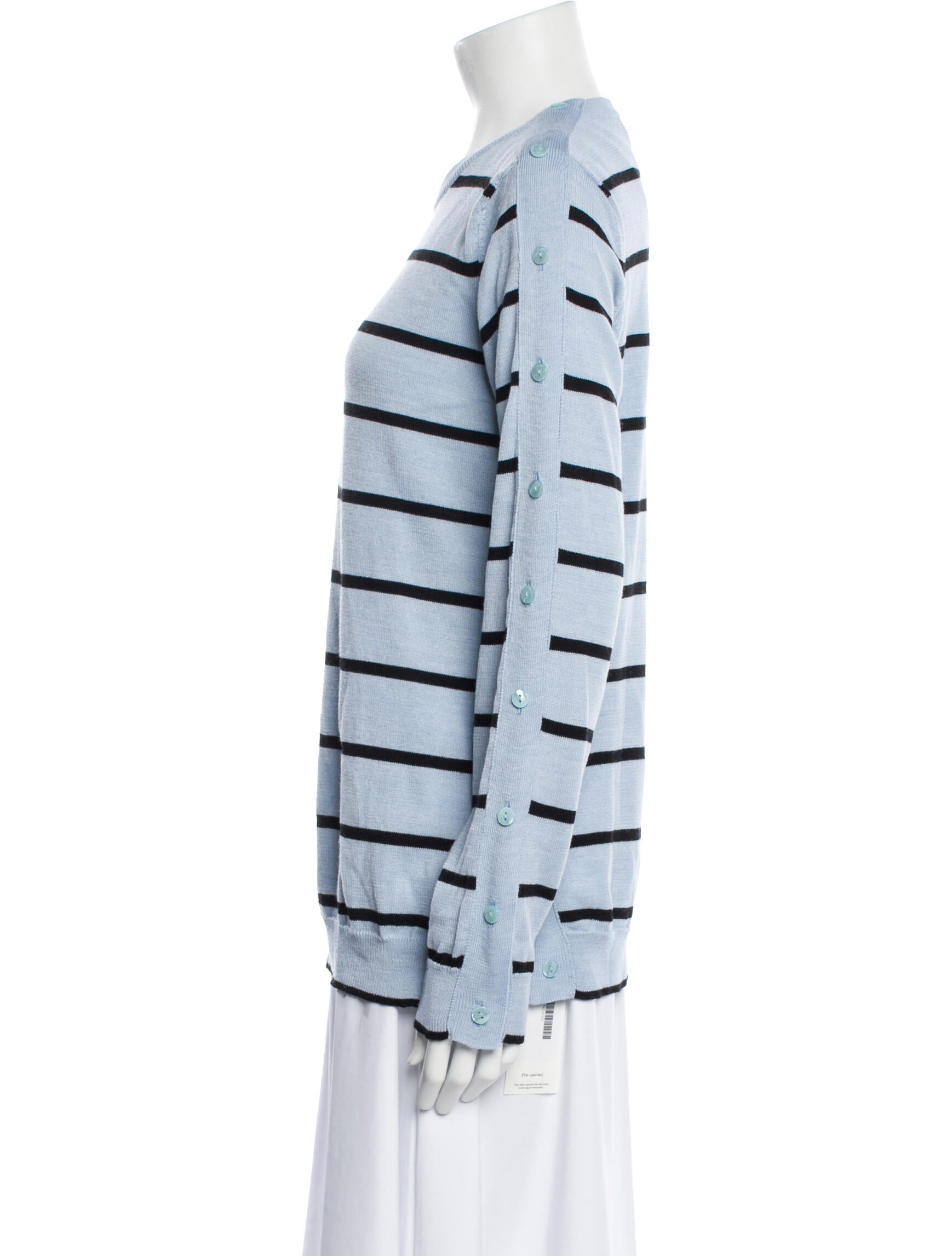 Preen by Thornton Bregazzi Striped Crew Neck Sweater